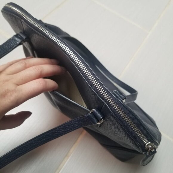 Kate Spade Navy Blue Leather Tote - Picture 15 of 15